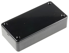 Obudowa Tworzywo ABS odporne na ogień szerokość zew. 50 mm długość zew. 100 mm wys. zew. 25 mm Hammond IP54 Czarny