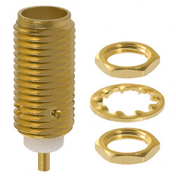 Złącze koncentryczne Montaż na panelu Żeński 50Ω typ złącza Złącze SMA 0 to 18GHz Lutowane