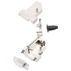 Encitech 6355-8042-31 DTSL09-LJSRG-S-DMS-W-K 9-pin D-Sub Receptacle set