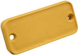 Aperture, ABS, (L x W x H) 129.01 x 55.12 x 10.49 mm, yellow, for series 1455Q, 1455QPLY