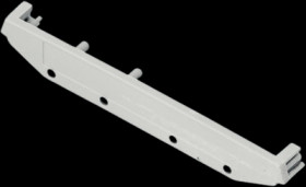 End piece, PA, (L x W x H) 118 x 11.5 x 17.5 mm, light gray, B6724444