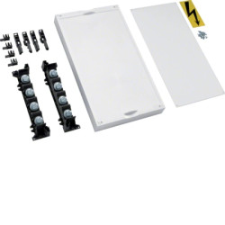 Blok uniwersalny N dla szyn zbiorczych 30x5/10mm pionowych 4 bieguny 50mm 450x250mm UE31D1