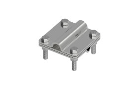 Złącze uniwersalne 3-elem. 80x80 drut8-pręt16 stal nierdzewna 215.6.1 NI 21501605