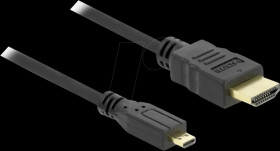 82661 Delock Cable High Speed HDMI with Ethernet A/D male/male 1m