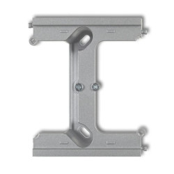 DECO Moduł rozszerzający puszkę natynkową pojedynczą, składaną do ramek wielokrotnych DECO srebrny metalik 7DPU-2