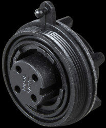 PX0747/S Connector, front panel, 4-pin, socket