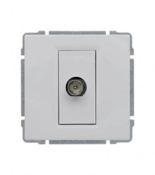 KOS66 Gniazdo antenowe TV białe 660453