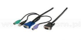 Przyłącze KVM, Wave KVM, combo (PS/2 + USB), 5,0 m