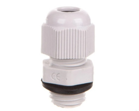 Dławnica kablowa M12x1,5 IP68 poliamidowa jasnoszara EM4712M