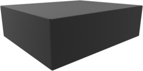 Steel enclosure, (L x W x H) 432 x 356 x 127 mm, black (RAL 9005), 1441-42BK3