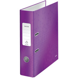Leitz Lever Arch File 180&#xB0; WOW A4 80mm Purple
