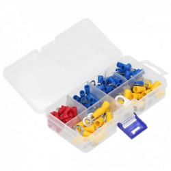 Zestaw końcówek kablowych, oczkowych 120 szt.,OR-KK-8112
