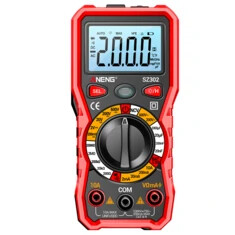 ANENG SZ302 Cyfrowy multimetr automatyczny tester miernik napięcia prądu prądu stałego i przemiennego, wykrywacz NCV, oporność o