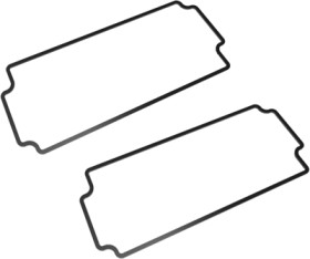 Seal, silicone, (L x W x H) 125 x 80 x 2 mm, black, for series 1550Z, 1550Z109GASKET