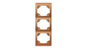 Logo Ramka Pionowa Potrójna Złoty Metalik 8Lrv-3