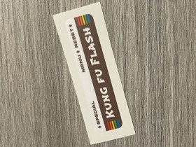 Kung Fu Flash sticker brown