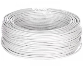 Przewód mieszkaniowy H03VV-F (OMY) 4x0,75 żo biały /50m/