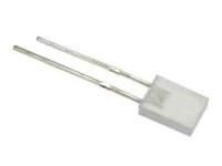 L-113BC-NN/5 Dioda prostokątna LED2x5 niebieska (3,3V); 470nm - kpl. 5 szt (clear)