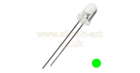 LED - 4mm green round clear (TLGC160) - Toshiba