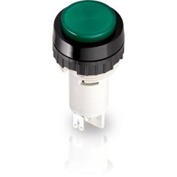 Soczewki do wskaźników, Bezbarwny, Okrągły, Montaż na panelu, średnica: 22.3mm, długość: 22.3mm