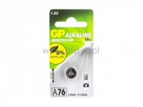 GP A76 bateria alkal GP 1,5V LR44, AG13,