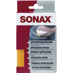 Sonax 417300 Applicator Sponge: Versatile with White Handle and Yellow Side
