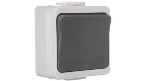 Jantar-Bis Przycisk Zwierny /Dzwonek/ Z Podświetleniem N/T Ip44 Szary Wnt-7J-B/S