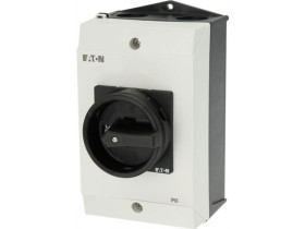 Rozłącznik krzywkowy 3P 25A 0-1 (zero jeden) w obudowie IP65 ze stykami NO+NC P1-25/I2/SVB-SW/HI11 207295 EATON