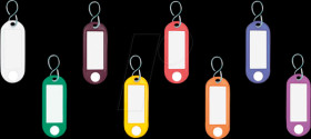Key ring color-sorted 100 pieces