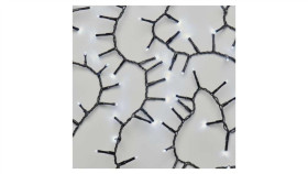 Lampki Choinkowe Led Classic Cluster, Jeżyk, 600Led 12M, Zimna Biel, Czarny,...