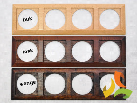 PERŁA Ramka 4 drewniana poczwórna natura Ra-4PN ABEX