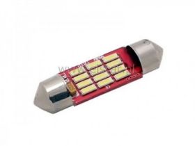 Żarówka sam.12 LED C5W 12V ( rurkowa ) biała zimna