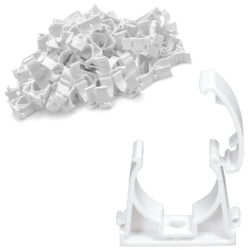 Uchwyt Zamykany Do rur kablowych Uniwersalny 22mm 100 Sztuk AKS Zielonka