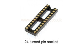 IC Socket 24 pin DIL (narrow turned pin )
