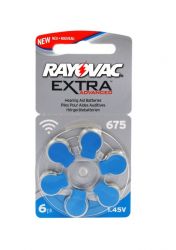 Baterie Rayovac 675 (PR44, AC675, DA675) 1.45V (6szt)