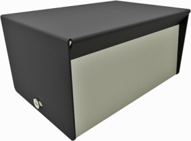 Steel enclosure, (L x W x H) 102 x 64 x 51 mm, gray (RAL 7046), IP32, 1454C