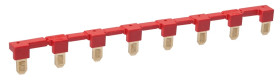 Mostek grzebieniowy 8-polowy czerwony do gniazd GZP80 i przekaźników PUSH-IN PI84, PI85, PI84P, PI85P - ZGZP80-8 RD 2616320