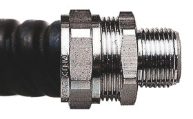 Łącznik do kanałów kablowych Adaptaflex gwint M32 28mm Złącze proste Mosiądz, silikon IP66, IP67 Metaliczny