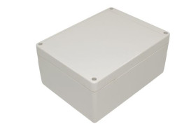 Obudowa ogólnego użytku ABS szerokość zew. 75 mm długość zew. 165 mm wys. zew. 125 mm Hammond IP65 Jasnoszary