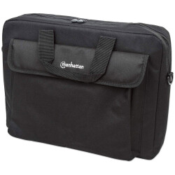Manhattan 438889 London Laptop Bag 15.6", Top Loader, Black, LOW COST, Accessor
