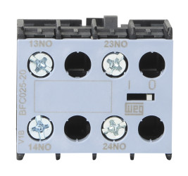 Blok styków pomocniczych WEG 2 2NO BFC025 Śruba montaż czołowy