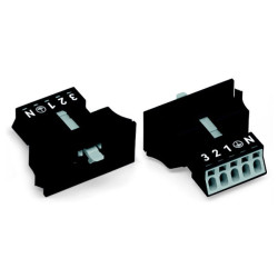 WAGO 890-715 5 Pole 16A 4.4mm Plug Snap In Black