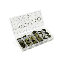 Zestaw podkładek 150szt GEKO metalowo-gumowych