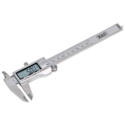 Sealey AK9621EV Digital Vernier Caliper 0-150mm/0-6&quot; Stainless Steel