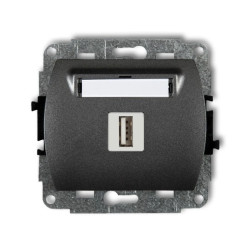 TREND Gniazdo pojedyncze USB-AA 3.0 grafitowy 11GUSB-5