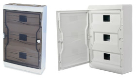 Rozdzielnica modułowa 2x13+1x11 natynkowa zaciski PE i N 4x26+52x10mm2 IP55 matowa biała 6672-237