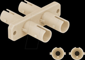 87935 FO coupling ST / ST duplex, beige