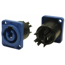 Cliff FM12300 CLIFFCON-P power in socket, panel mount, with keyway, 250VAC, 20A