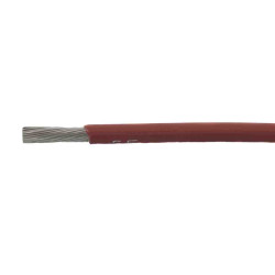 Przewód montażowy 0,5 mm² Brązowy Alpha Wire Polieter fenylowy 20 AWG 600 V dł. 50m 28/0.16 mm²