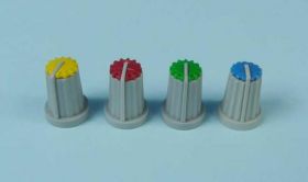 GAŁKA SZARA 14mm/6mm CZERWONA